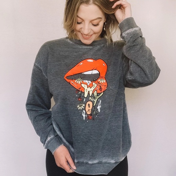 Dripping WYO Burnout Crewneck *LAST ONE* - Picture 2 of 3